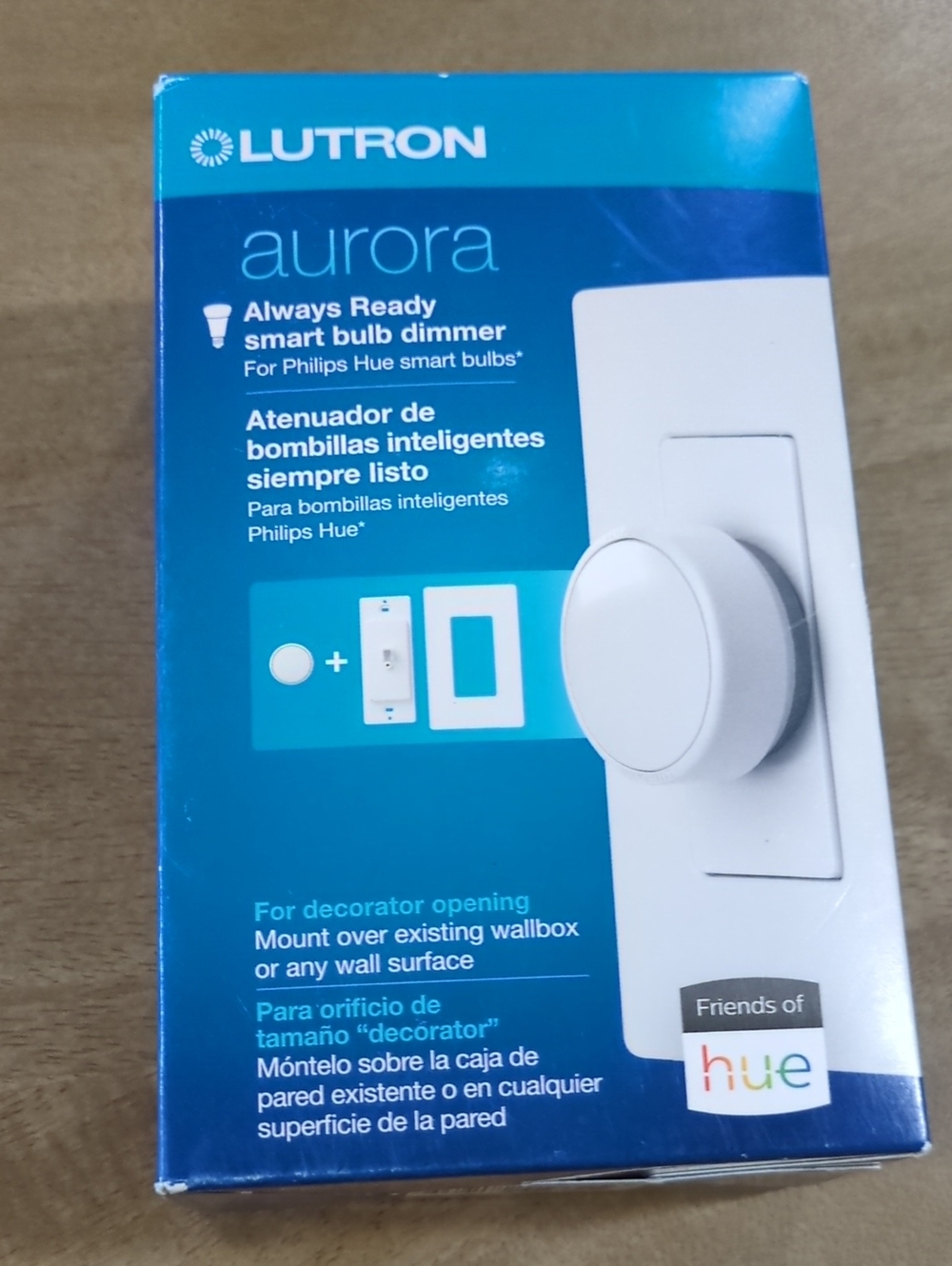 Lutron Aurora Smart Bulb Dimmer - White NIB